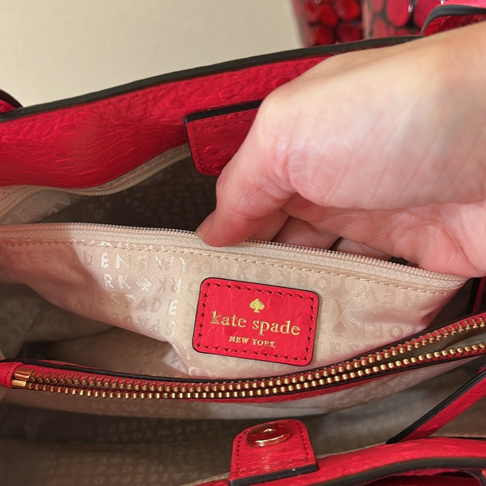 Kate Spade New York Provence Charm City Ostrich-Embossed Satchel – Hot Pink - Picture 17 of 17